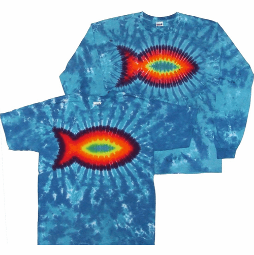Rainbow Christian Fish Symbol Shirt