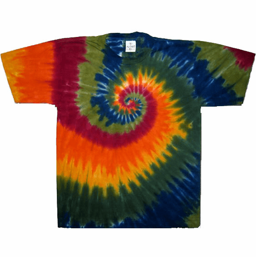 Rainbow Earth Swirl T Shirt