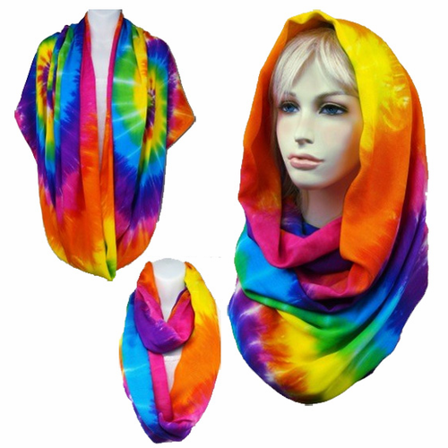 Rainbow Infinity Scarf Shawl