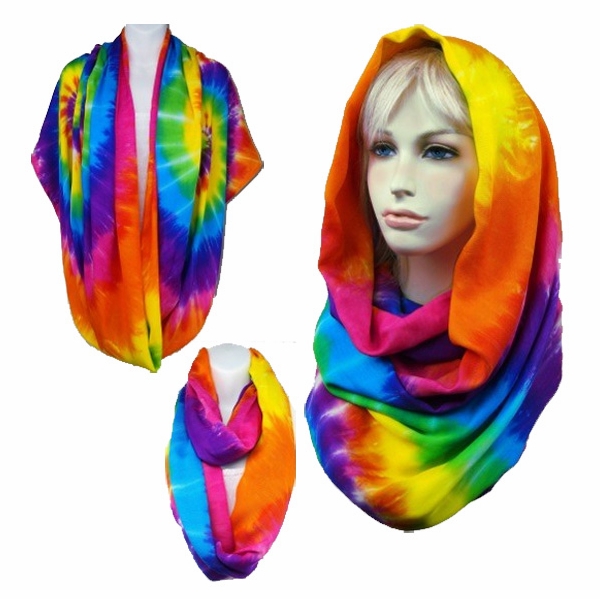Rainbow Infinity Scarf Shawl