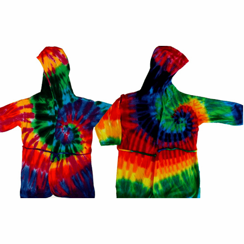 Rainbow Spiral Kids Bath Robe