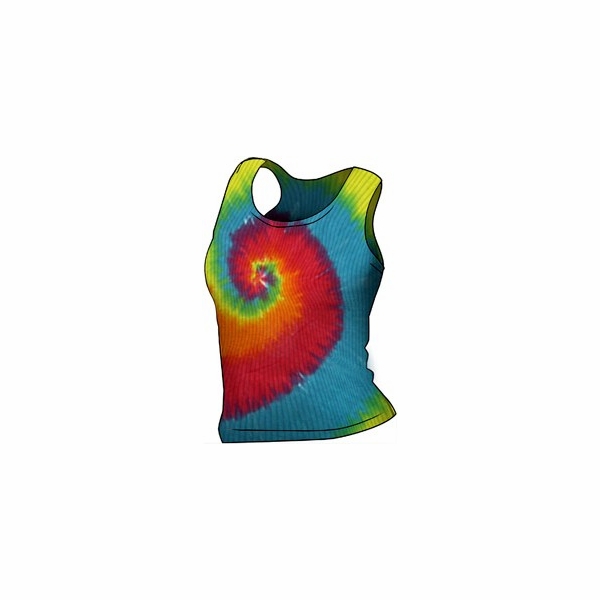 Rainbow Spiral Ladies Tank Top