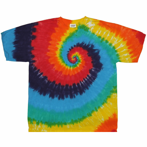 Rainbow Spiral Pocket T Shirt