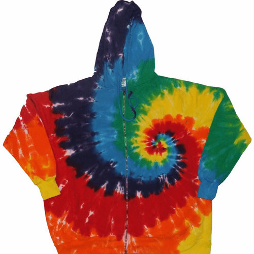 Rainbow Spiral Zipper Hoodies