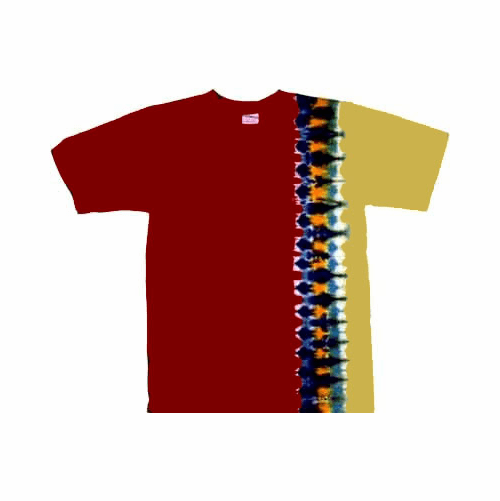 Rainbow Stripe on Brick Red