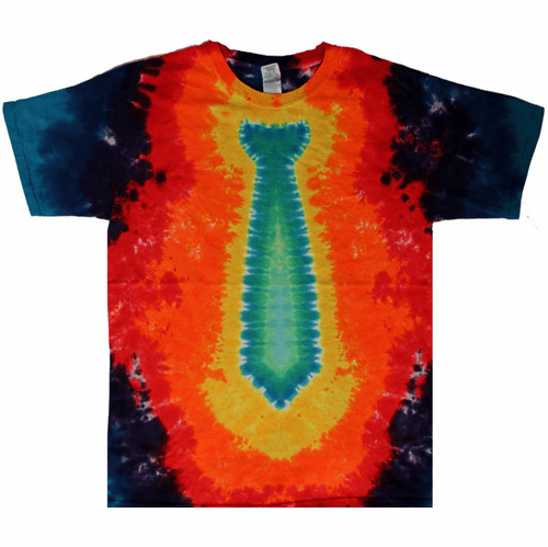 Rainbow Tie Dye Necktie Tie Dye Shirt