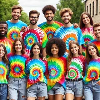Rainbow Tie Dye Shirts