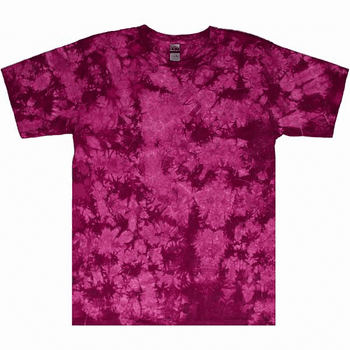 Raspberry Crinkle Tie Dye Shirt