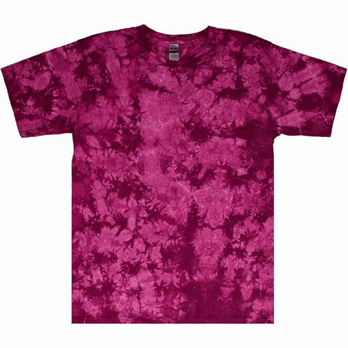 Raspberry Crinkle Tie Dye Shirt