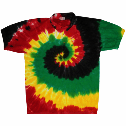 Rasta Spiral Sport Tie Dye Shirts