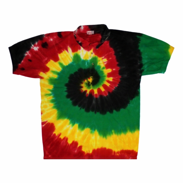 Rasta Spiral Sport Tie Dye Shirts
