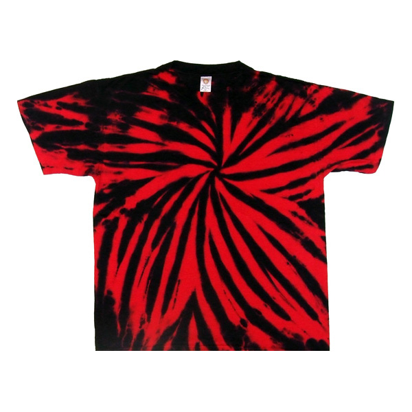 Red And Black Tie Dye Shirt 