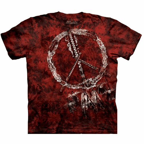 Red Pipes Peace Tie Dye Shirt