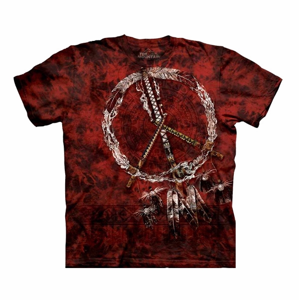Red Pipes Peace Tie Dye Shirt