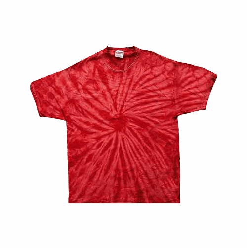 Red Spiral Budget T Shirt