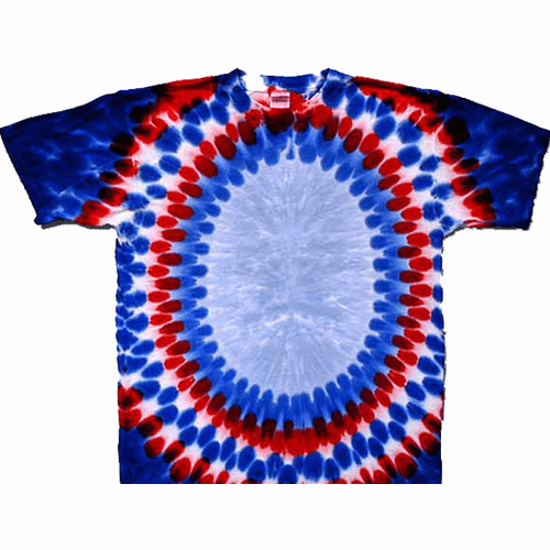 Red White and Blue Oval Shirt