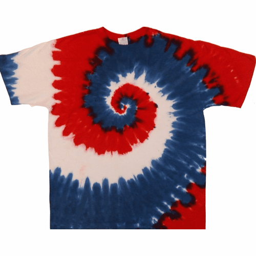 Red White And Blue Tie Dye