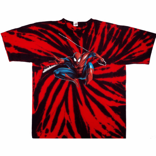 Spiderman Tie Dye Shirt