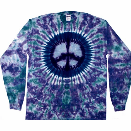 Teal/Lavender Peace Long Sleeve