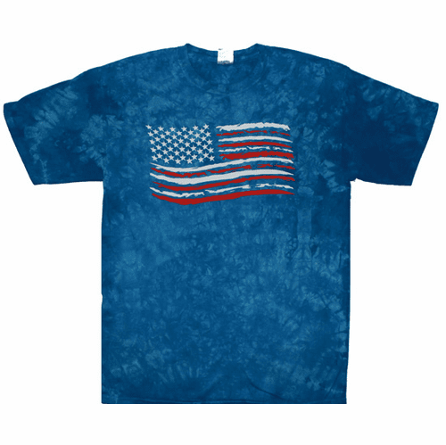 Tie Dye American Flag Shirt