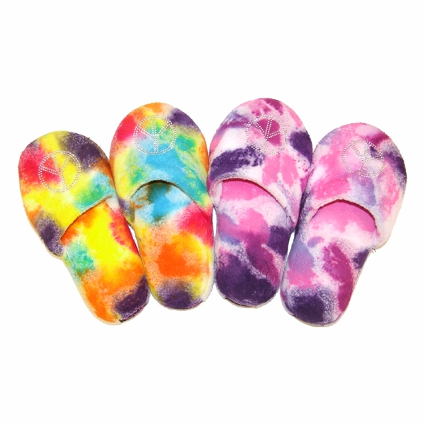 Tie Dye House Shoes - Rainbow and Pastel