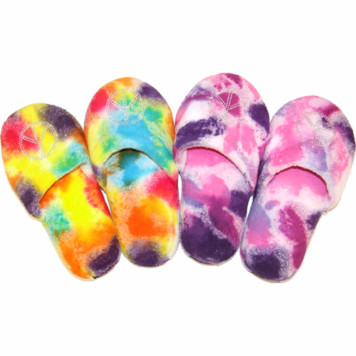 Tie Dye House Shoes - Rainbow and Pastel