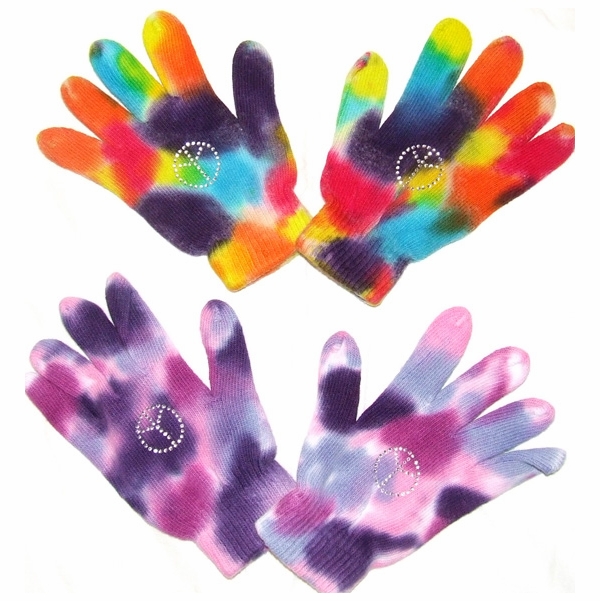 Tie Dye Kids Gloves