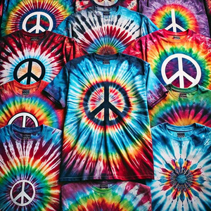 Tie Dye Peace Sign Shirts