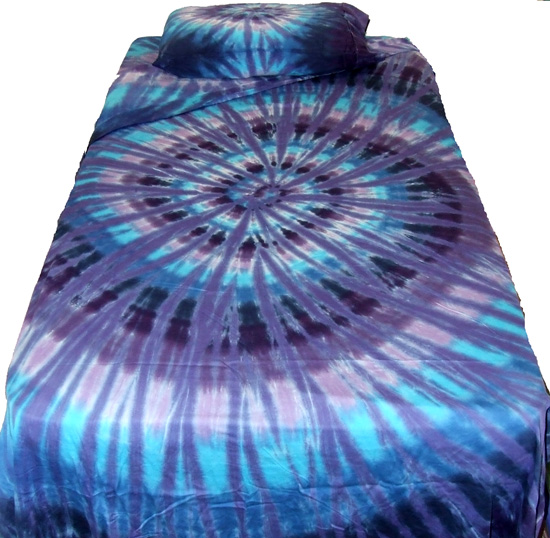 Tie Dye Bed Set Twilight Colors