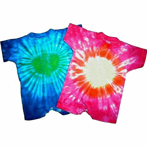 Tie Dye Sun Baby Rompers