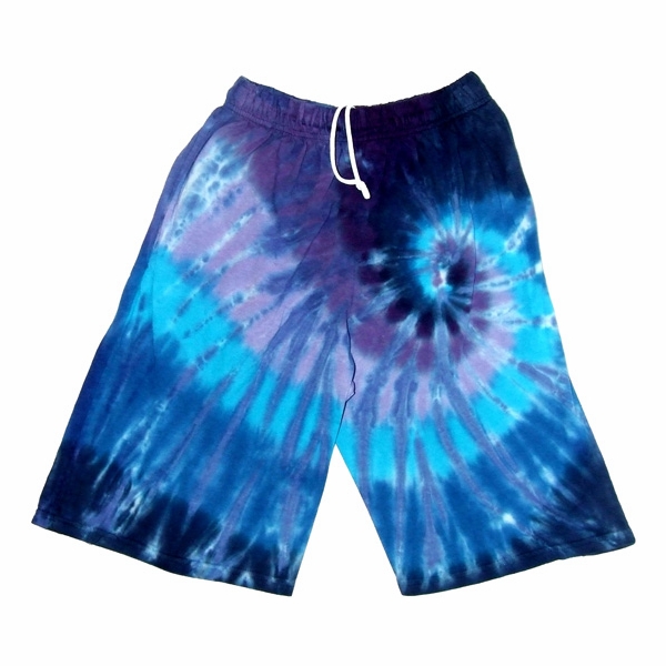 Twilight Spiral  Tie Dye Shorts