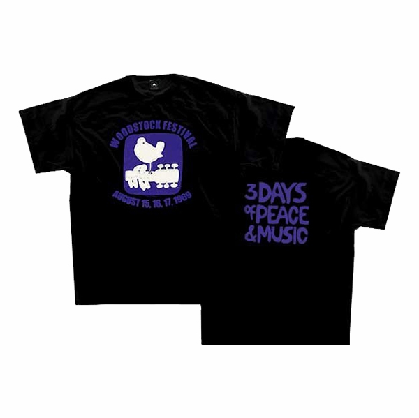Woodstock Dove Shirt - Black