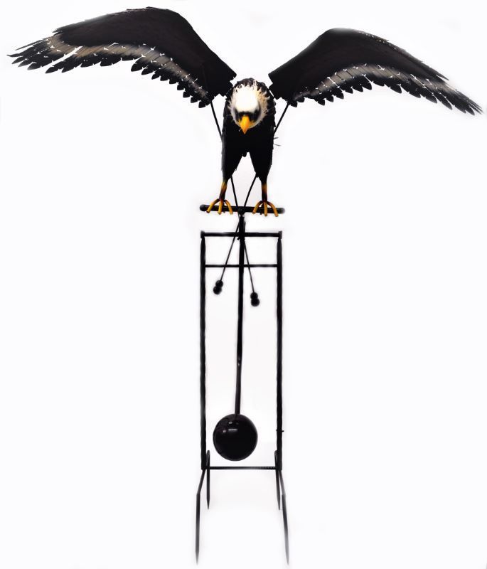 Large Flying Metal Eagle Balancer