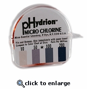 Tiras Reactivas para Cloro Libre en 10-50-100-200 ppm