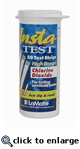 Tiras Reactivas para Di�xido de Cloro, 0 a 500 ppm