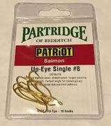PARTRIDGE PATRIOT UP EYE HOOKS IN GOLD OR SILVER