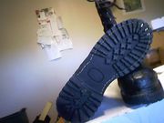 RUBBER LEATHER STEEL TOE COAL MINING BOOT