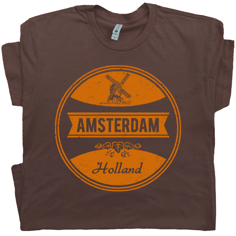 Amsterdam T Shirt Vintage Beer T Shirt Amsterdam Bar pub T Shirt