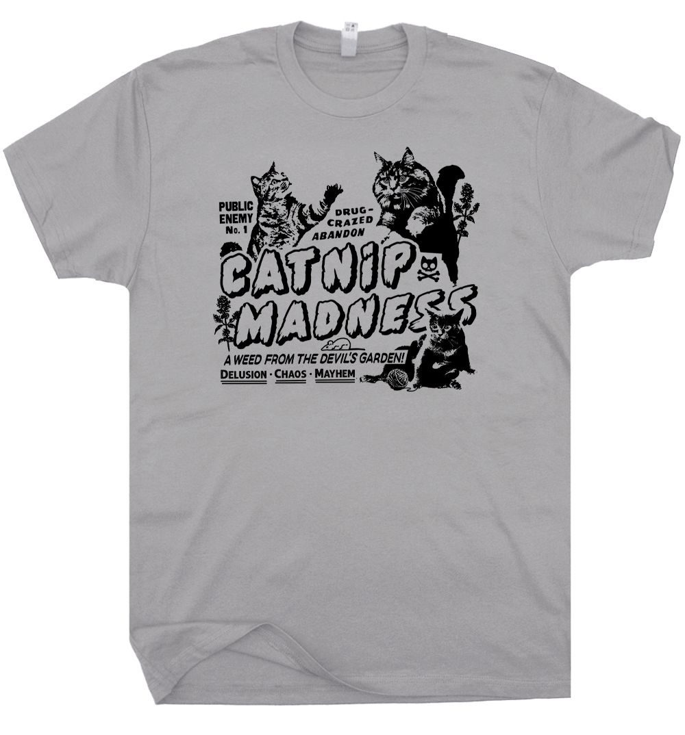 Catnip Madness T Shirt | Funny Cat Shirts