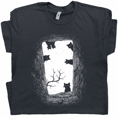 Funny Cat Grave T Shirt