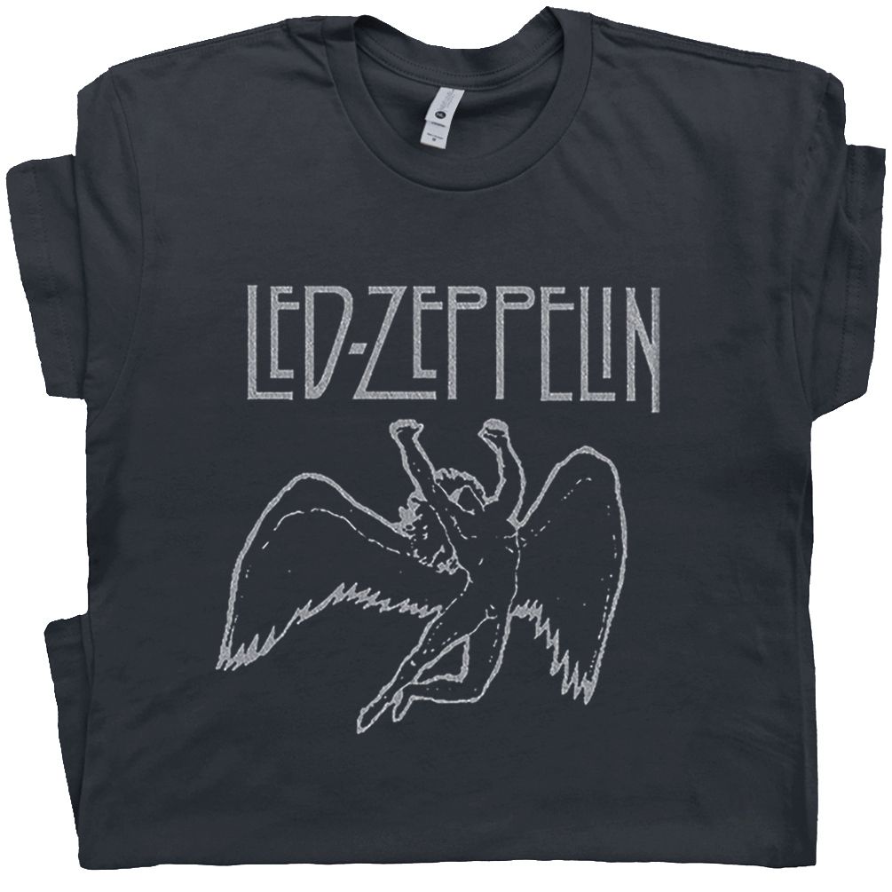 Led Zeppelin T Shirt Vintage Rock Shirt Swan Song Graphic
