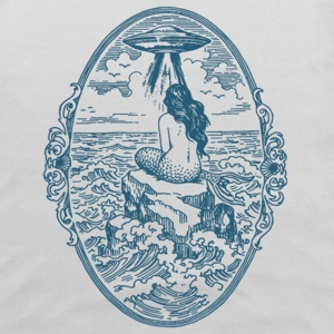 Mermaid Ufo Vintage Graphic Shirt