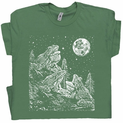 Moon Frogs Funny Shirt