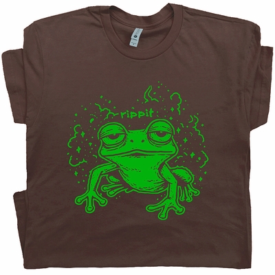 Rippit Funny Stoner Frog Shirt