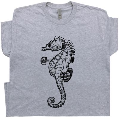 Seahorse Drinking Beer