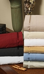 1000 Thread Count Attached Waterbed Sheet Sets (Style: Solid)