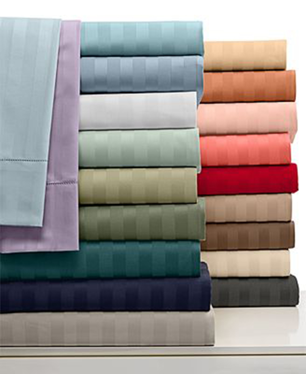 SAGE GREEN 1500 Thread Count 100% Egyptian Cotton King Sheet Sets (Style: Stripe)