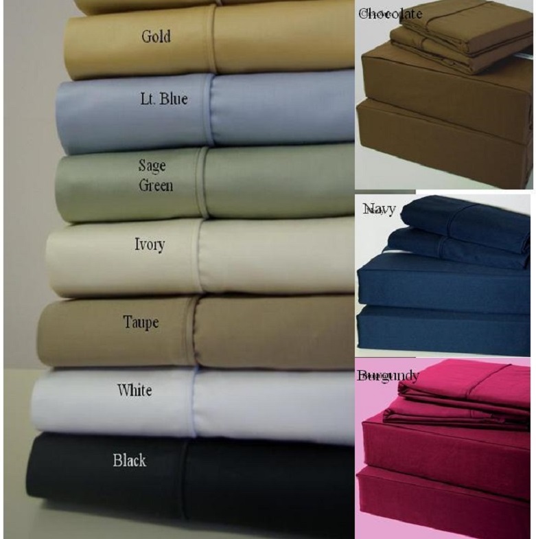 21 inches EXTRA DEEP POCKET 600 Thread Count Sheet Sets (Style Solid)