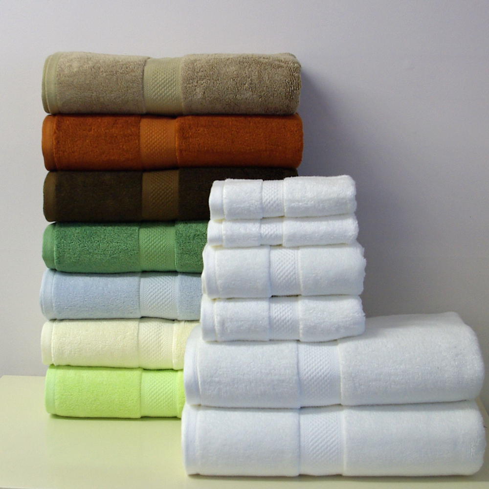 6 Piece Bamboo Blend Egyptian Cotton Towel Set