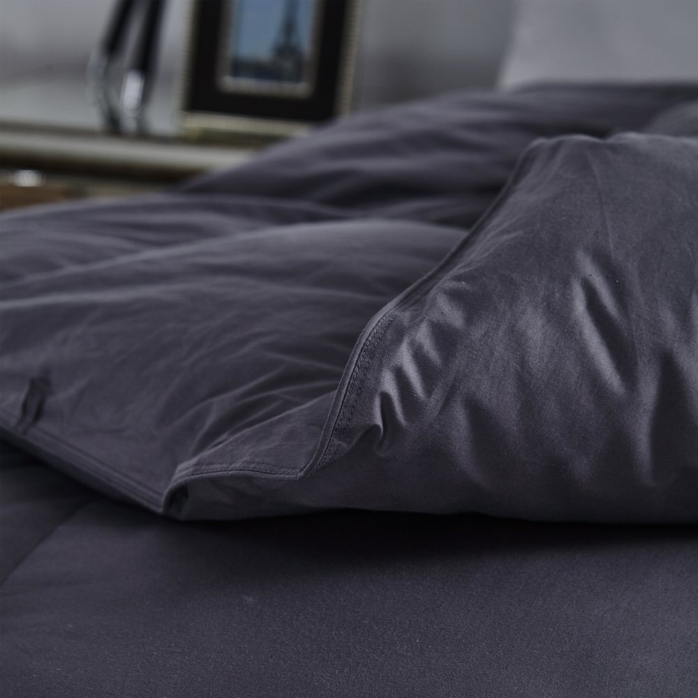 AllSeason Goose Down Comforter Duvet Insert in Classic Gray Luxury